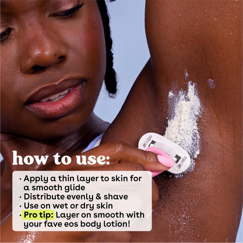 eos Shea Better Shave Cream- Vanilla Bliss, Shea Butter, Aloe Vera, Moisturizing, Shaving Cream for Women, eos Shave Cream, 7 fl oz, 2-Pack - Image 4