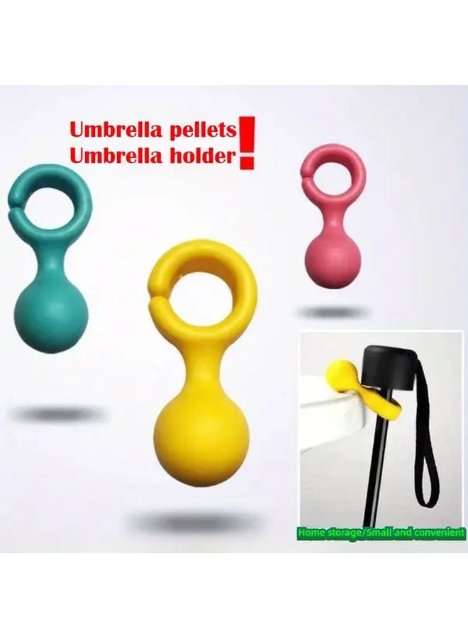 Yellow 2 Pcs Umbrella Pendant Hanging Hook Multi Functional Universal Bracket - Image 2