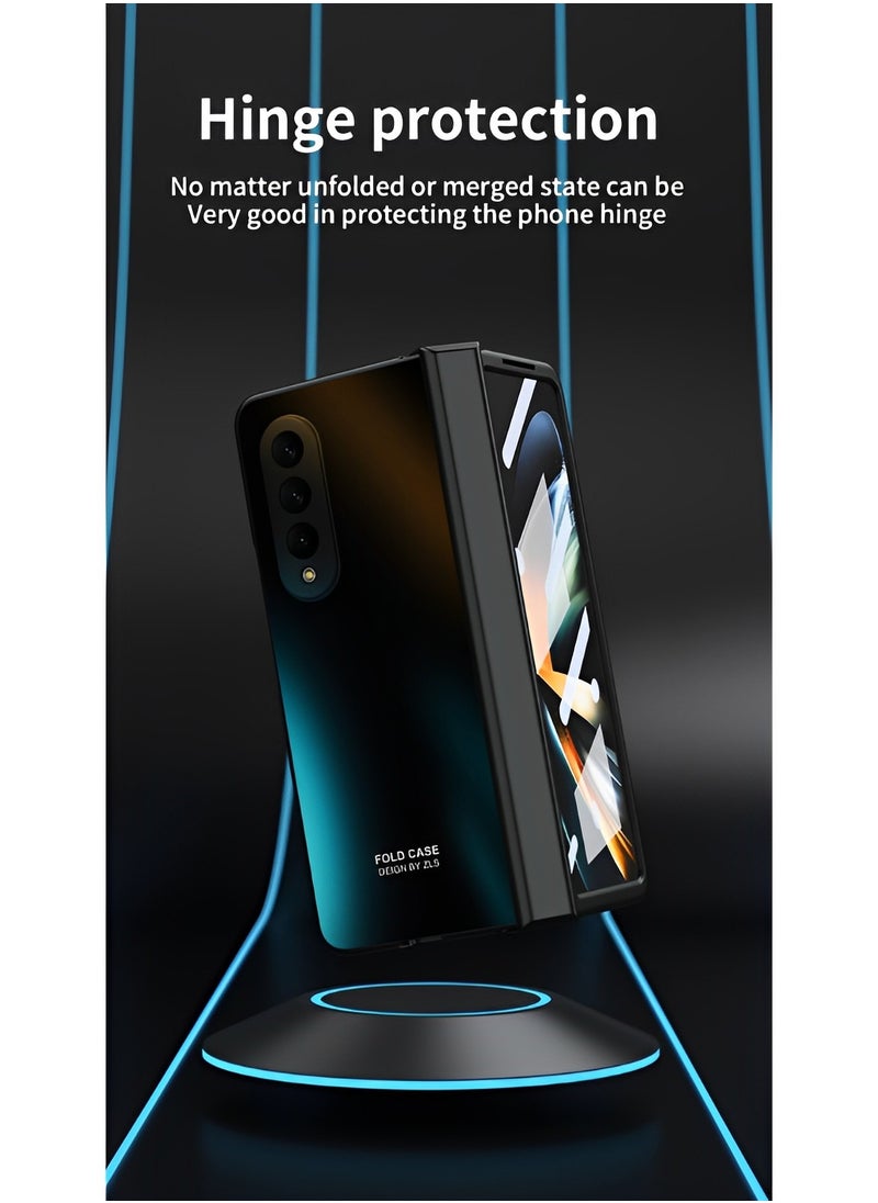 REOCLE Samsung Galaxy Z Fold 4 Case Full Body Cover with Built-in Screen Protector Hard PC Ultra Slim Anti-Scratches Shockproof Protective Phone Case for Samsung Galaxy Z Fold 3 4 5  - Image 1