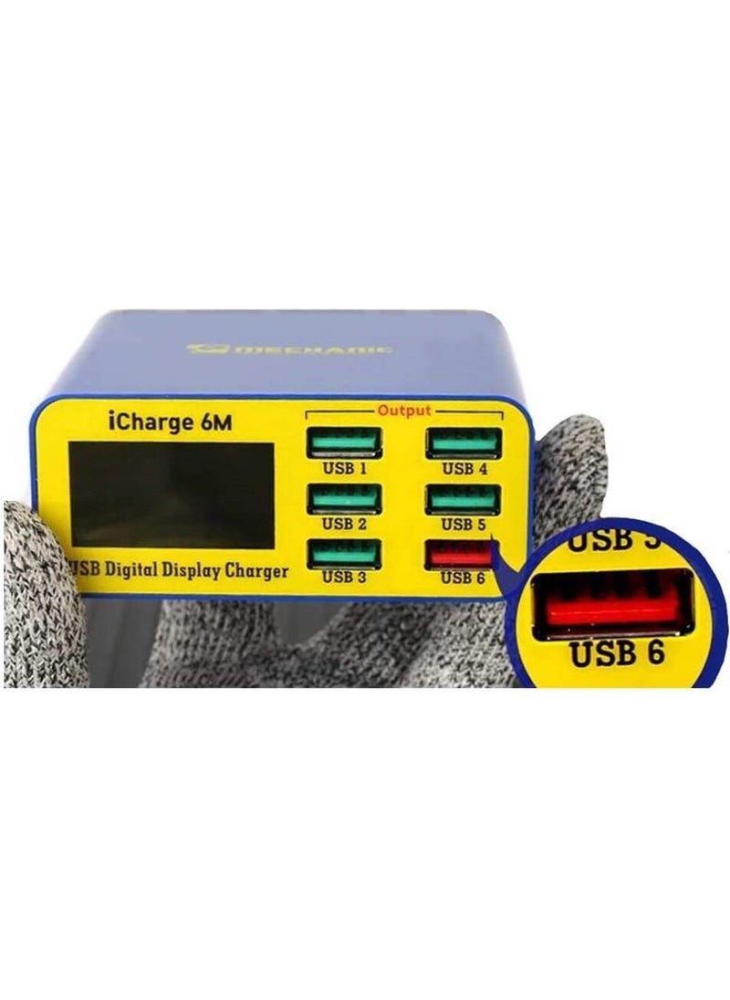 MECHANIC - Mechanıc Icharge 6m Digital Display 6 USB Port Fast Charger - Image 1