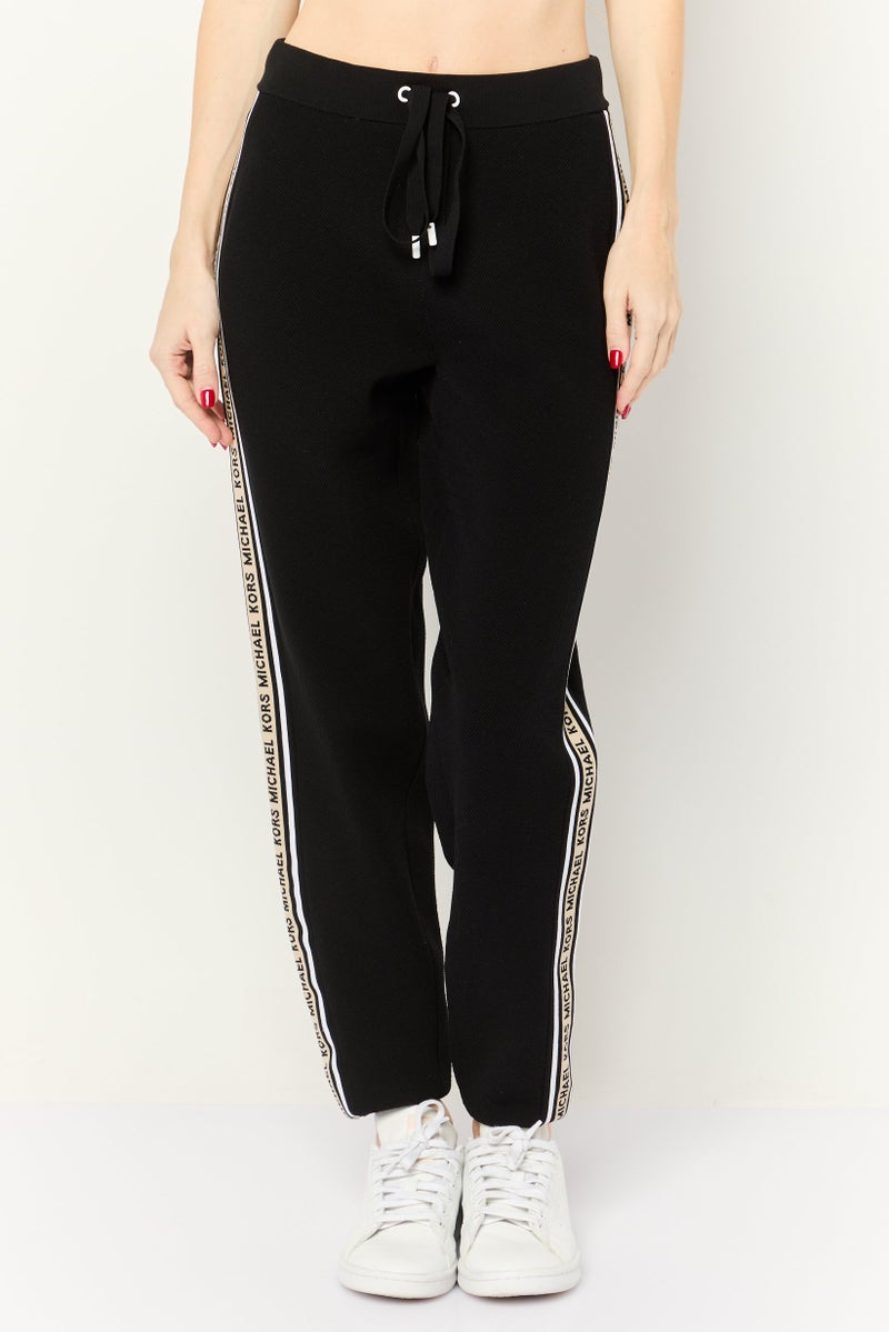 Michael Kors Women Straight Leg Jogger Pants, Black - Image 1