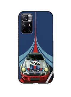 VR CREATIVE Protective Case Cover For Xiaomi Redmi Note 11T 5G Martini Porsche 46 Racing Car Design Multicolour  - Image 1