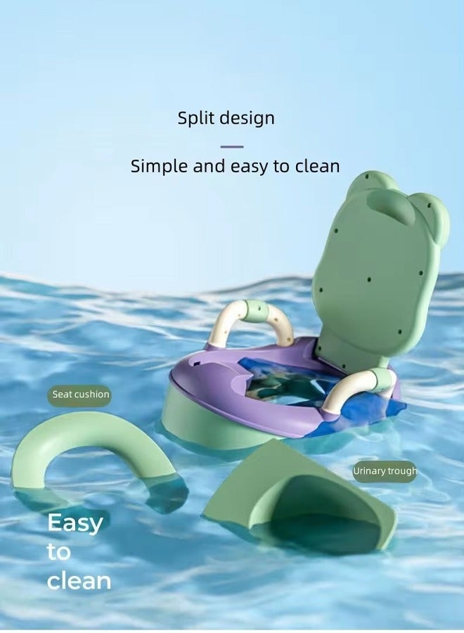 Baby Potty Training Seat,Portable Potty Toilet Trainer with Handles,Toddler Kids Potty Chair with High Back Support  Lid Removable Potty Pot, Baby toilet for Toddler Baby Kids