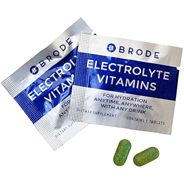 Brode Electrolyte Vitamin - Portable Zero-Sugar Electrolyte Tablets - No Gross Flavor - for Sports, Nightlife, Jetlag, 5 Essential Electrolytes + 9 Vitamins - Image 3