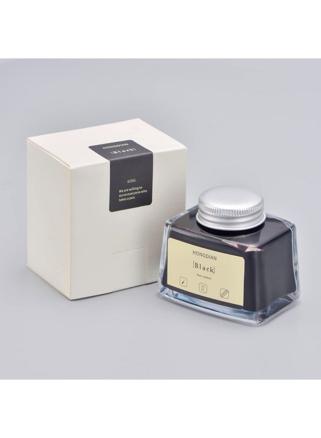 Asvine Hongdian Fountain Pen Bottled Ink Black, 60Ml Fountain Pen Bottled Ink, Non Carbon - Image 2