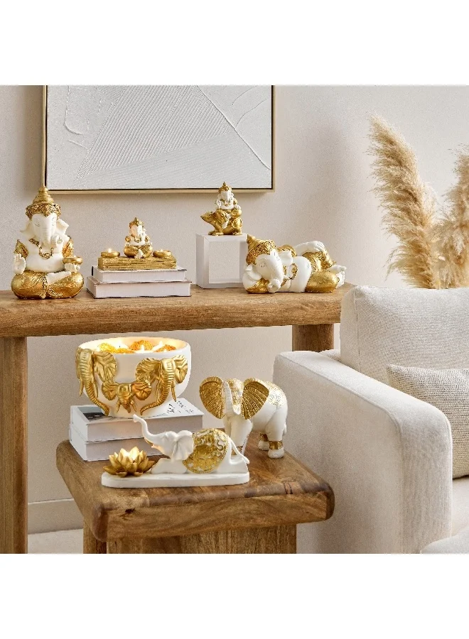 Home Box Delyn Polyresin Elephant Decorative Bowl 28 x 26.5 x 15.5 cm