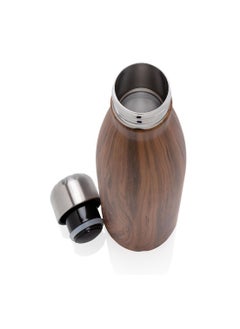 Hans Larsen GEYER - Hans Larsen Stainless Steel Water Bottle with Wood Print - Brown  - Image 5