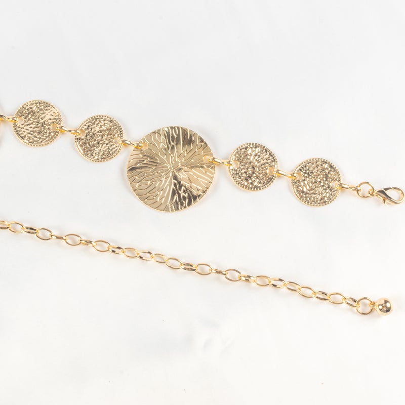 Golden Metal Waist Chain Belt For Women - Image 2