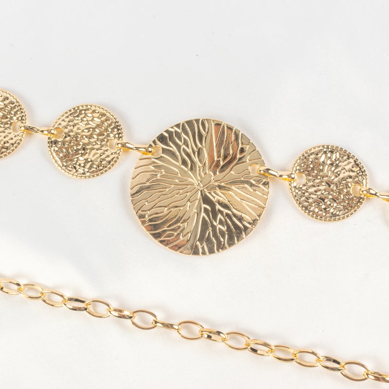 Golden Metal Waist Chain Belt For Women - Image 3
