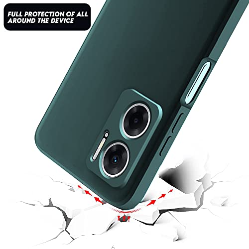 Winble Back Case Cover for Redmi 11 Prime 5G Back Cover Case Camera Protection Soft Liquid Silicone Protective Back Cover Designed for Redmi 11 Prime 5G (Green) - Image 2