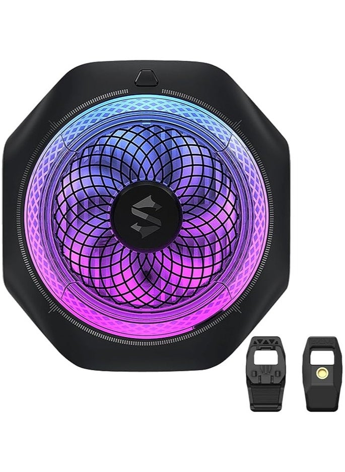 BLACK SHARK Phone cooler Black Shark 4 Pro Magcooler – 27W High-Performance Magnetic Phone & iPad Cooler for Gaming and Live Streaming – Cooling Fan for Smartphones, iPads, and Tablets (Perfect for PUBG Mobile, COD, and More)  - Image 1