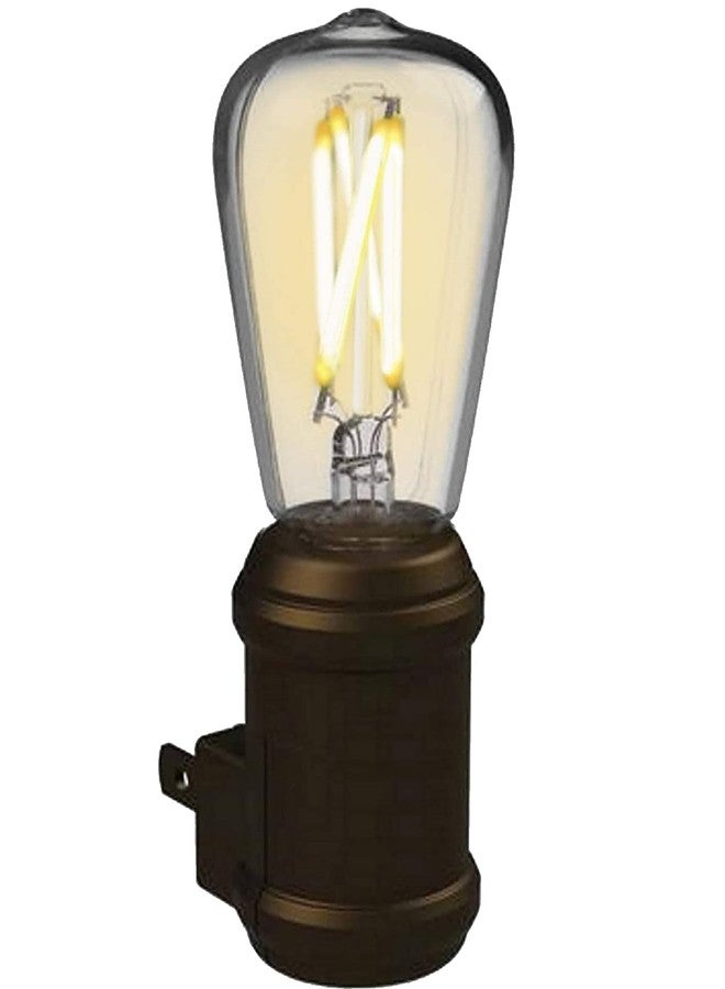 Westek Amertac NL-EDSN-DB 1.5 X 1.5 X 4.2 Aged Bronze LED Vintage Edison Filament Night Light