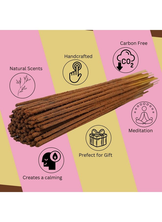Bless International - Bless-Cinnamon-Incense-Sticks 100%-Natural-Handmade-Hand-Dipped-Incense-Sticks Organic-Chemicals-Free For-Purification-Relaxation-Positivity-Yoga-Meditation The-Best-Woods-Scent (25 Sticks (40Gm)) - Image 1