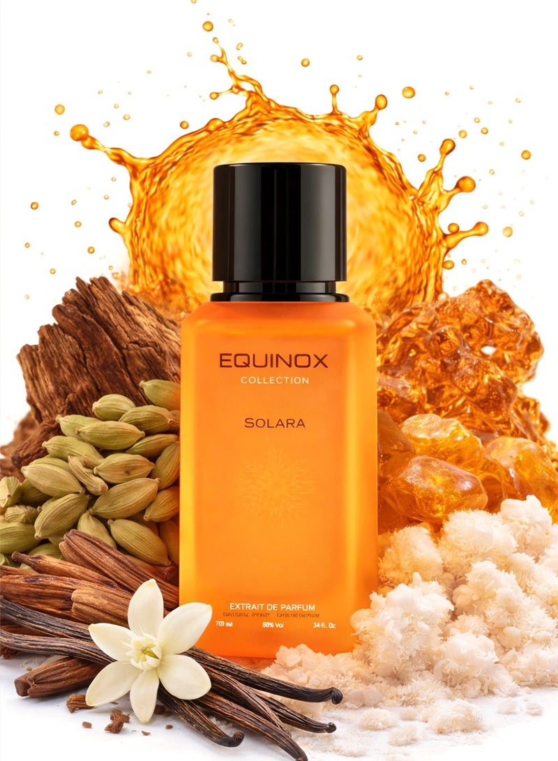Hermoso مجموعة إكوينوكس سولارا | عطر رجالي يدوم طويلًا برائحة المسك والبرغموت والهيل، سعة 100 مل - Image 1