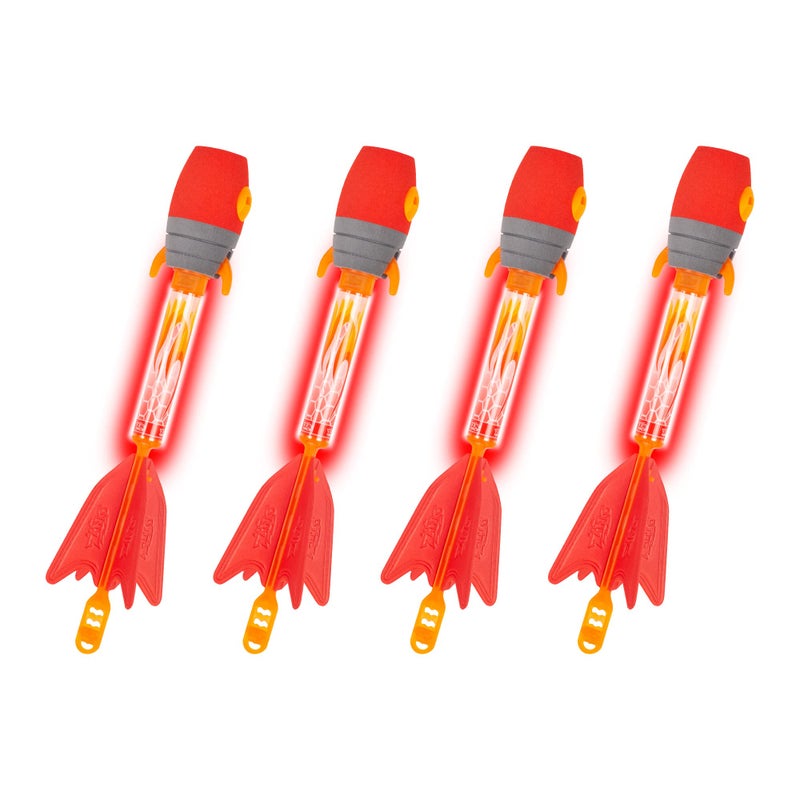 Zing Zing Firetek Arrow Refill Pack, 4X Light up Whistling Arrows, for Long Range Outdoor Play with Friends and Family, for Ages 14 and Up  - Image 1