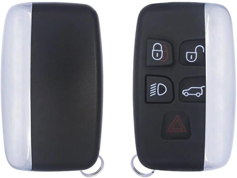 Arooma 5 Buttons Replacement Car Key Shell for Range Rover Discovery Sport Evoque Velar Land Rover LR4 LR2 Jaguar XF XJ XJ XE JLR JF F-Pace F-Type, Remote Shell Fob Cover - Image 4