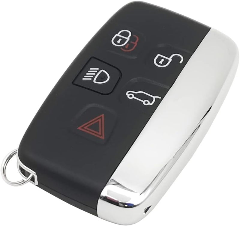 Arooma 5 Buttons Replacement Car Key Shell for Range Rover Discovery Sport Evoque Velar Land Rover LR4 LR2 Jaguar XF XJ XJ XE JLR JF F-Pace F-Type, Remote Shell Fob Cover - Image 2