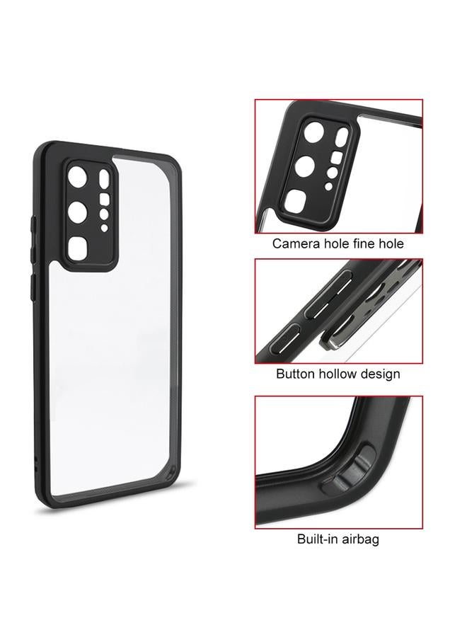 S-TOP Case For Huawei P40 Pro Frosted TPU + Transparent PC Phone Case - Image 4