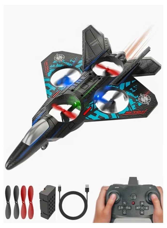 L0712 RC Remote Control Airplane – Rechargeable LED Light Toy Plane with USB Charging | Indoor  Outdoor Flight for Kids  Beginners - Image 1