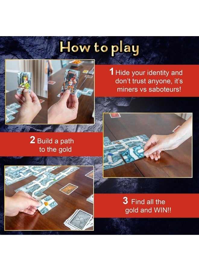 Amigo Games Saboteur The Mother Lode Bonus Pack Strategy Card Game - Includes Saboteur, Saboteur 2 & Secret Collectorsâ€™ Card - Perfect for Family Game Nights for Kids & Adults Age 8 & Older - Image 3