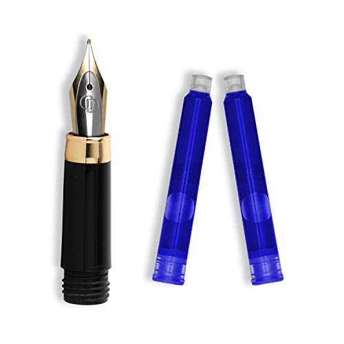 Dryden Designs Fountain Pen Ink Cartridges - Set of 24 Blue Ink CARTRIDGES - Short International Standard Size - Disposable and Generic Ink Refill Cartridges - Perfect for Calligraphy. - Image 4