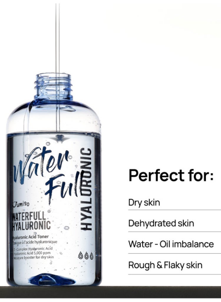 JUMISO Waterfull Hyaluronic Toner 250ml | Hydrating and Refreshing Toner with Hyaluronic Acid for Balanced, Radiant Skin - Image 4