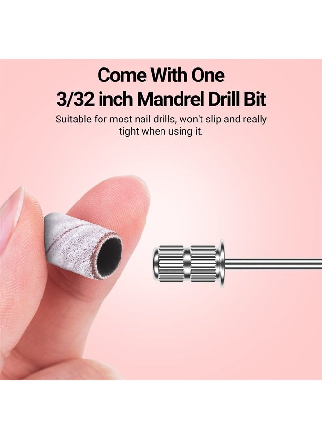 MelodySusie 100 Pcs Nail Drill Bits Sanding Bands for Nail Drill 240 Extreme Fine Grit Nail File Sanding Bands for Acrylic Nails Gel Manicures and Pedicure - Image 4