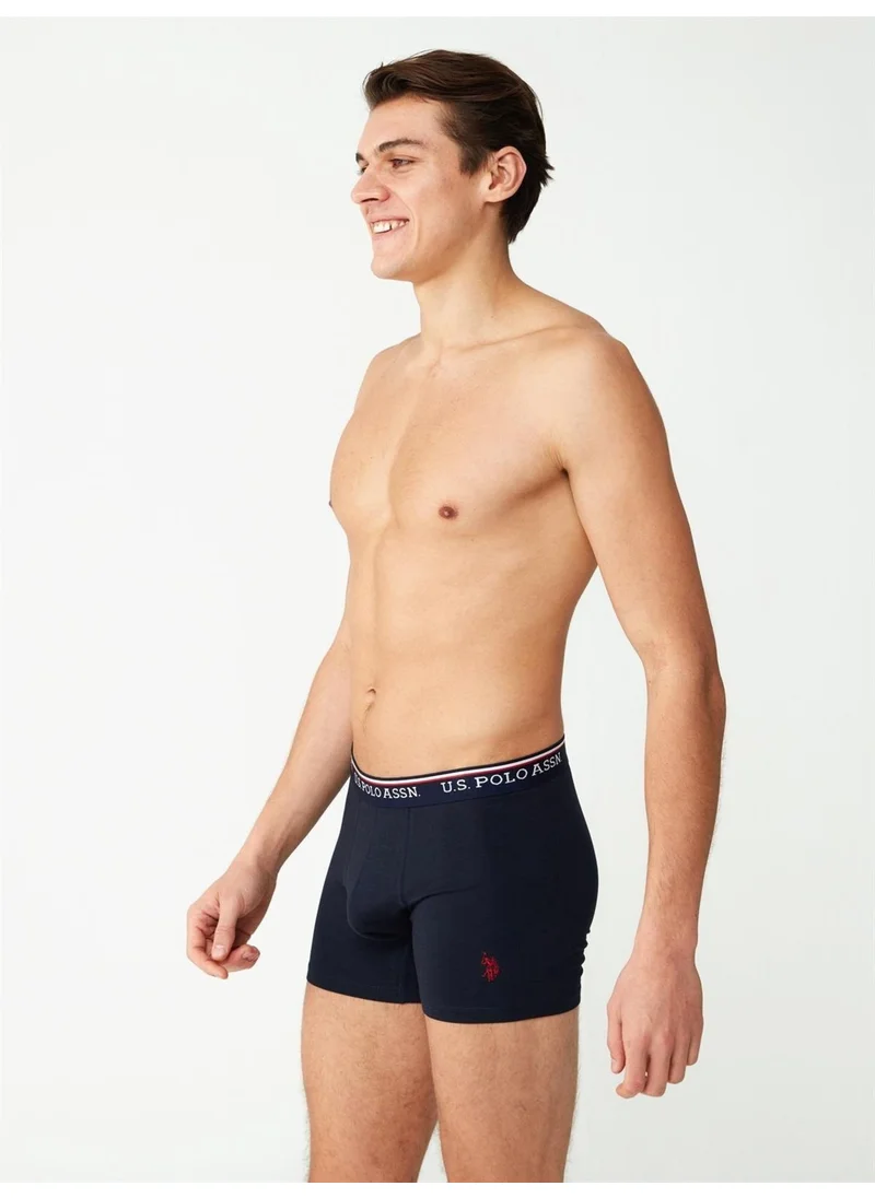 يو اس بولو اسن 80488 Men's Modal 2-Pack Boxer-Black&Navy Blue