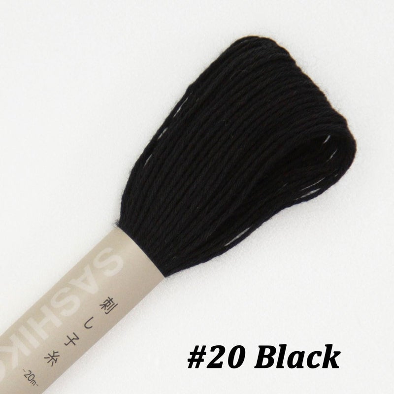 Olympus Sashiko Thread 20m(21.8yds) 4skeins Color Bundles 100% Cotton (#01,#02,#20,#28) - Image 5