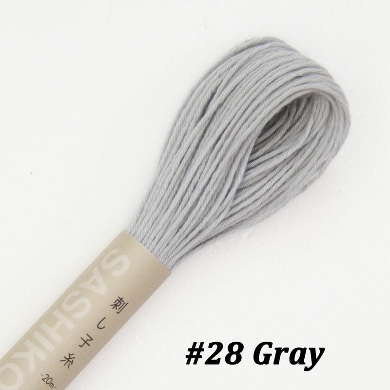 Olympus Sashiko Thread 20m(21.8yds) 4skeins Color Bundles 100% Cotton (#01,#02,#20,#28) - Image 4