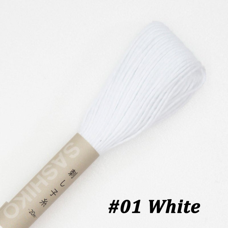 Olympus Sashiko Thread 20m(21.8yds) 4skeins Color Bundles 100% Cotton (#01,#02,#20,#28) - Image 2