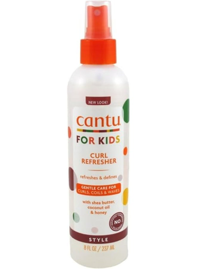 كانتو بخاخ إنعاش التجعيد للأطفال للشعر المجعد والمموج، تركيبة مرطبة للتحكم بالهيشان، 237 مل - Image 1