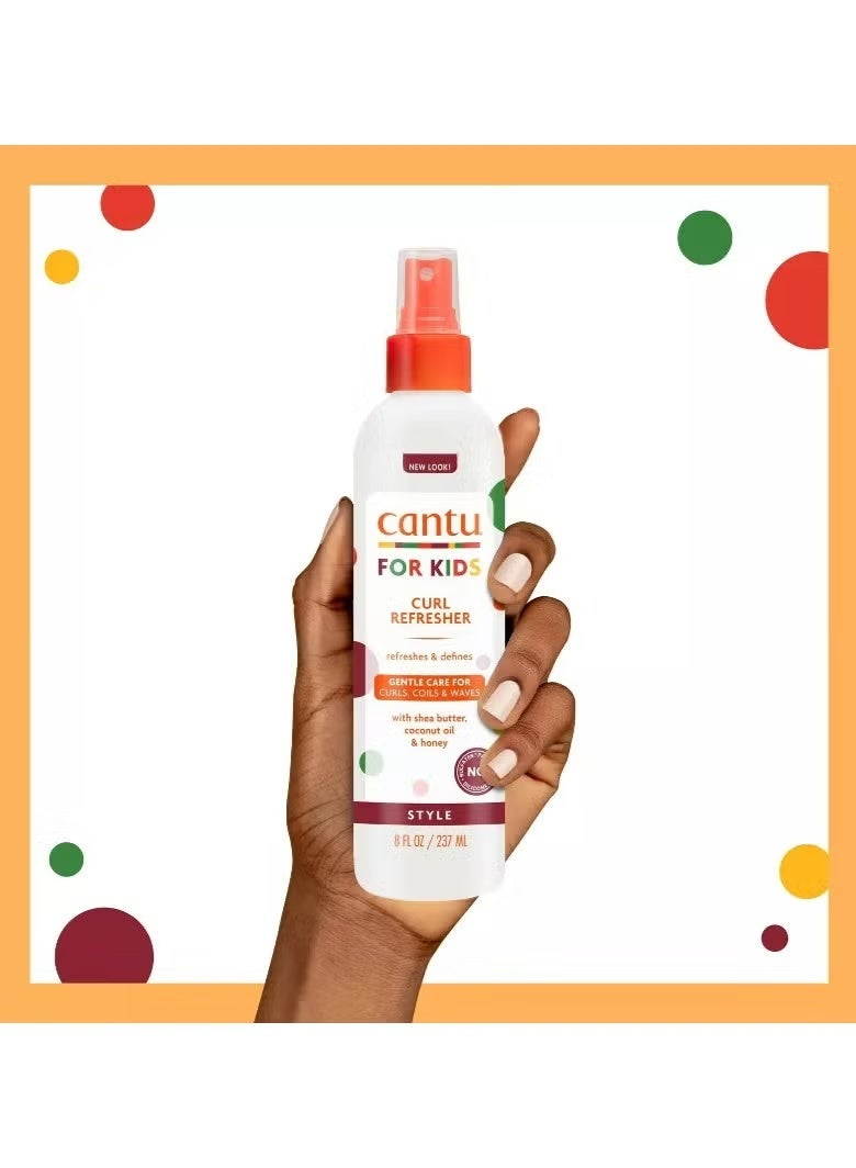 كانتو بخاخ إنعاش التجعيد للأطفال للشعر المجعد والمموج، تركيبة مرطبة للتحكم بالهيشان، 237 مل - Image 3