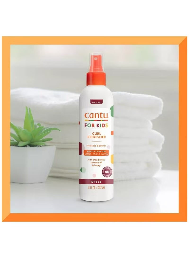 كانتو بخاخ إنعاش التجعيد للأطفال للشعر المجعد والمموج، تركيبة مرطبة للتحكم بالهيشان، 237 مل - Image 4