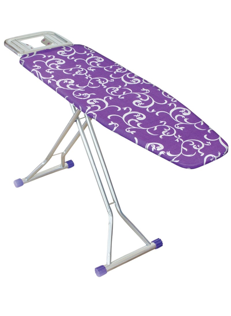 SAQOWARE Saqoware Heavy-Duty 110 x 34 cm Ironing Board with Powder-Coated Carbon Steel Frame Turkey Made Ironing stand, Adjustable Height, and Heat-Resistant Cotton Cover (Assorted Colors)  - Image 1