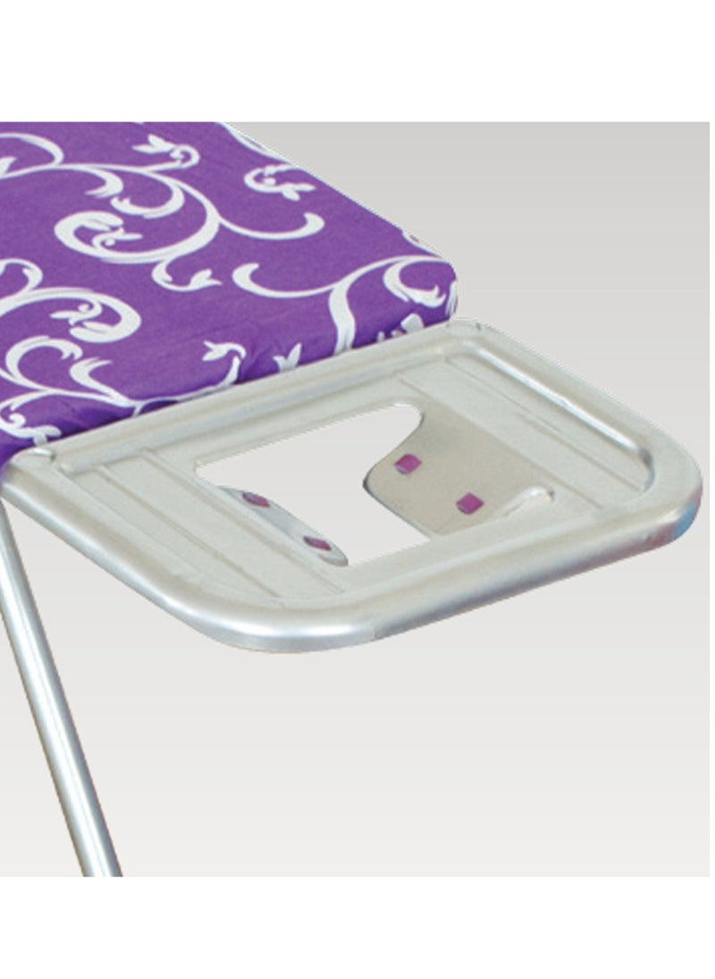 SAQOWARE Saqoware Heavy-Duty 110 x 34 cm Ironing Board with Powder-Coated Carbon Steel Frame Turkey Made Ironing stand, Adjustable Height, and Heat-Resistant Cotton Cover (Assorted Colors)  - Image 5