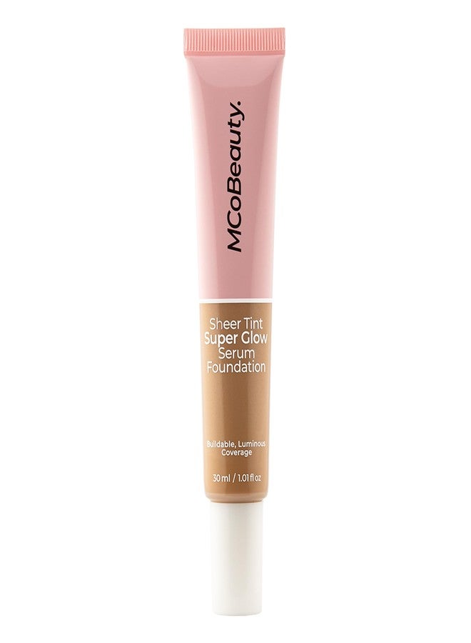 MCoBeauty Super Glow Sheer TINT Serum Foundation 7-8, Ultra-Invisible, Skin Perfecting, Lightweight, with Kiwi Fruit Extract and Shea Butter, Vegan, Cruelty Free Cosmetics - Image 1