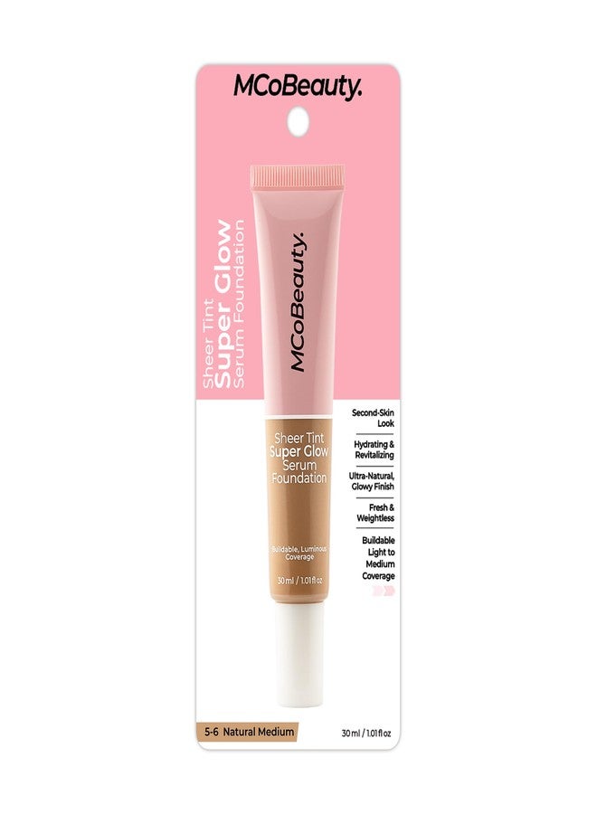 MCoBeauty Super Glow Sheer TINT Serum Foundation 7-8, Ultra-Invisible, Skin Perfecting, Lightweight, with Kiwi Fruit Extract and Shea Butter, Vegan, Cruelty Free Cosmetics - Image 4