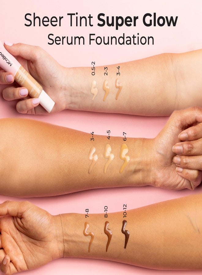 MCoBeauty Super Glow Sheer TINT Serum Foundation 7-8, Ultra-Invisible, Skin Perfecting, Lightweight, with Kiwi Fruit Extract and Shea Butter, Vegan, Cruelty Free Cosmetics - Image 3