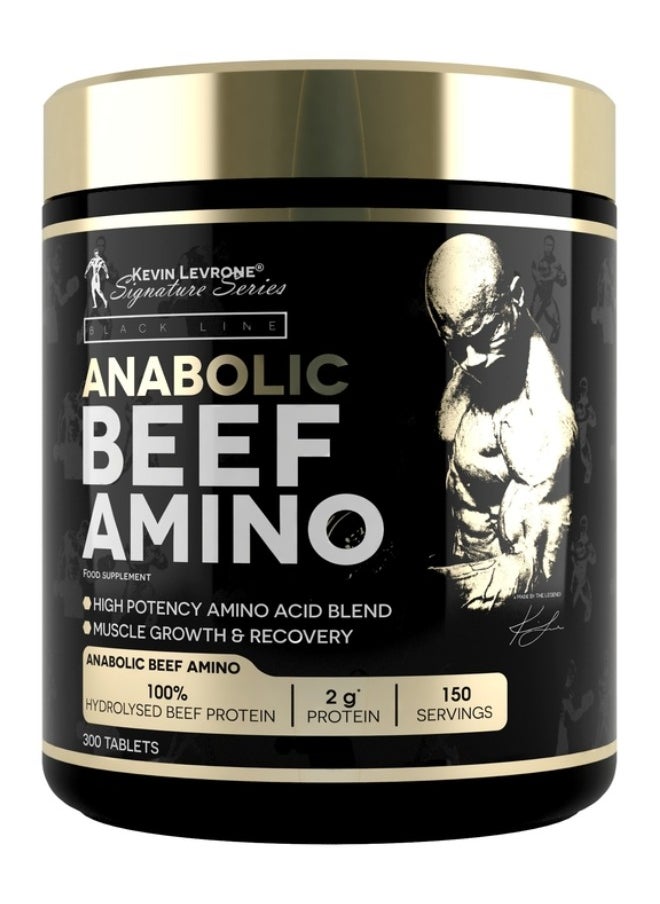 KEVIN LEVRONE Anabolic Beef Amino, 300 Tablets, 150 Servings 