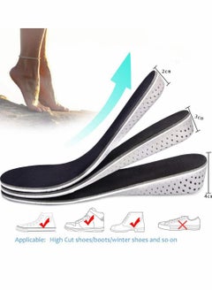 KASTWAVE Increased Insole Unisex Shoe Insole Air Cushion Heel Insert Increase Taller Height Lift for Walking, Jogging, Hiking Colour Gray  - Image 3