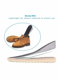 KASTWAVE Increased Insole Unisex Shoe Insole Air Cushion Heel Insert Increase Taller Height Lift for Walking, Jogging, Hiking Colour Gray  - Image 4