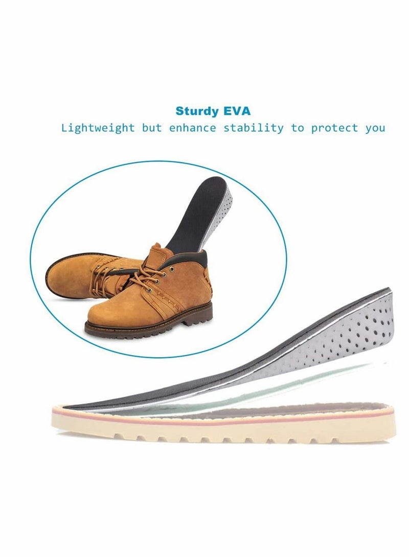 KASTWAVE Increased Insole Unisex Shoe Insole Air Cushion Heel Insert Increase Taller Height Lift for Walking, Jogging, Hiking Colour Gray  - Image 4