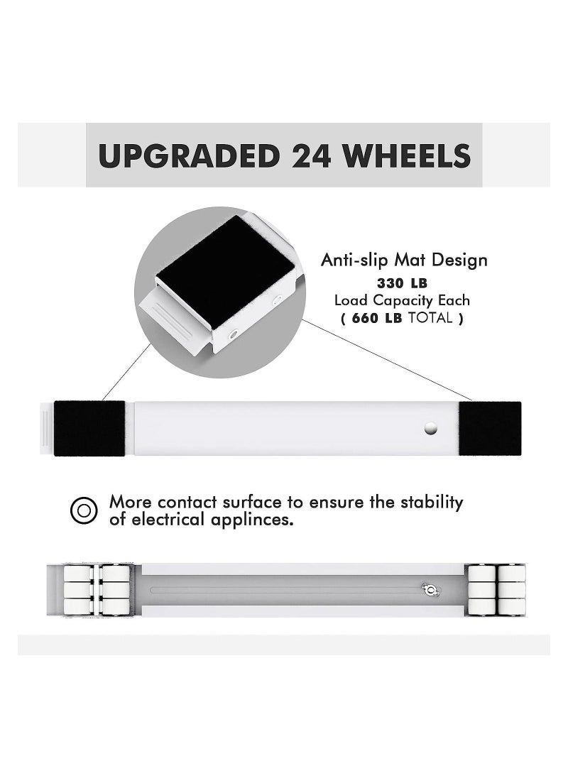 Furniture Dolly Mobile Roller, Extendable Appliance Rollers Mobile Washing Machine Base, Fridge Stand Moving Cart for Washing Machines, Refrigerators, Dryers, Dishwashers - Image 3