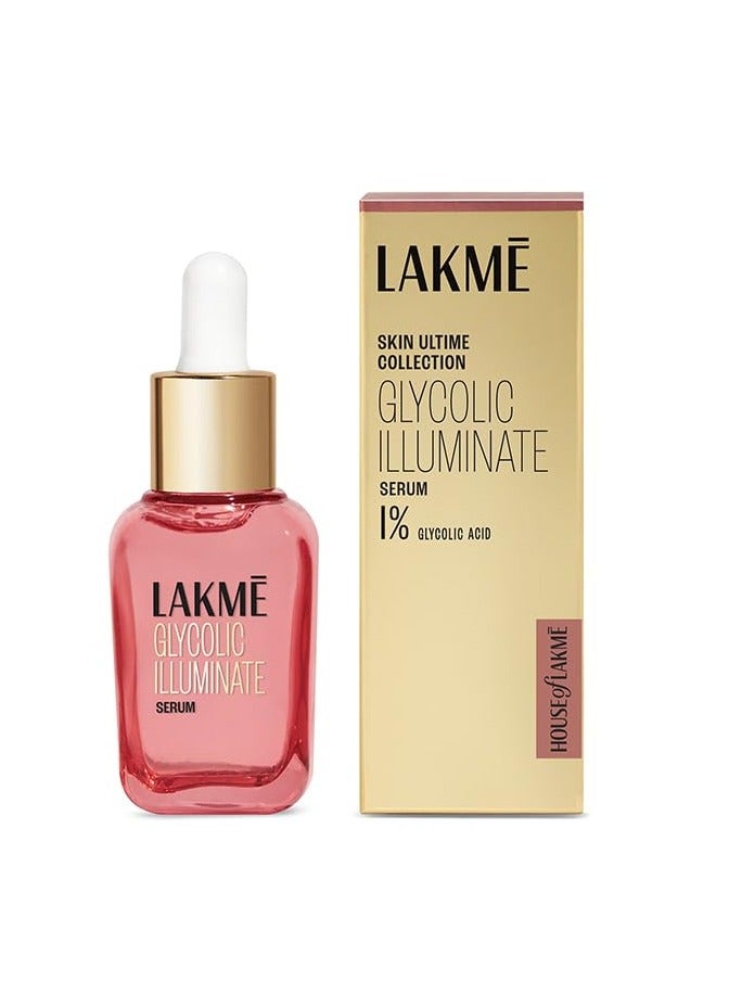لاكمي مصل لاكمي جليكوليك المضيء مع 1% حمض الجليكوليك يقلل من البهتان ويحسن الملمس 15 مل - Image 1