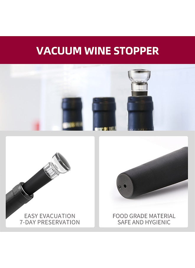 Generic Electric Wine Opener 4-in-1 Set with Bottle Opener, Wine Decanter with Aerator, Foil Cutter and Vacuum Wine Stopper USB Rechargeable Cordless Automatic Wine Accessories  - Image 4