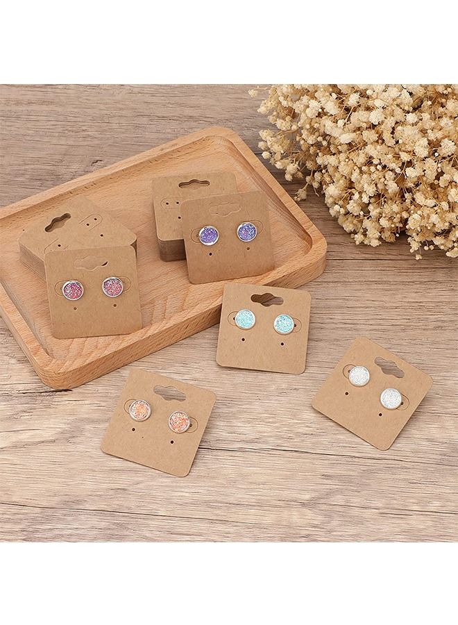 انت 200 قطعة من بطاقات القرط ، بطاقات حامل عرض القرط ، بطاقات عرض المجوهرات لتعليق القرط DIY - Image 5