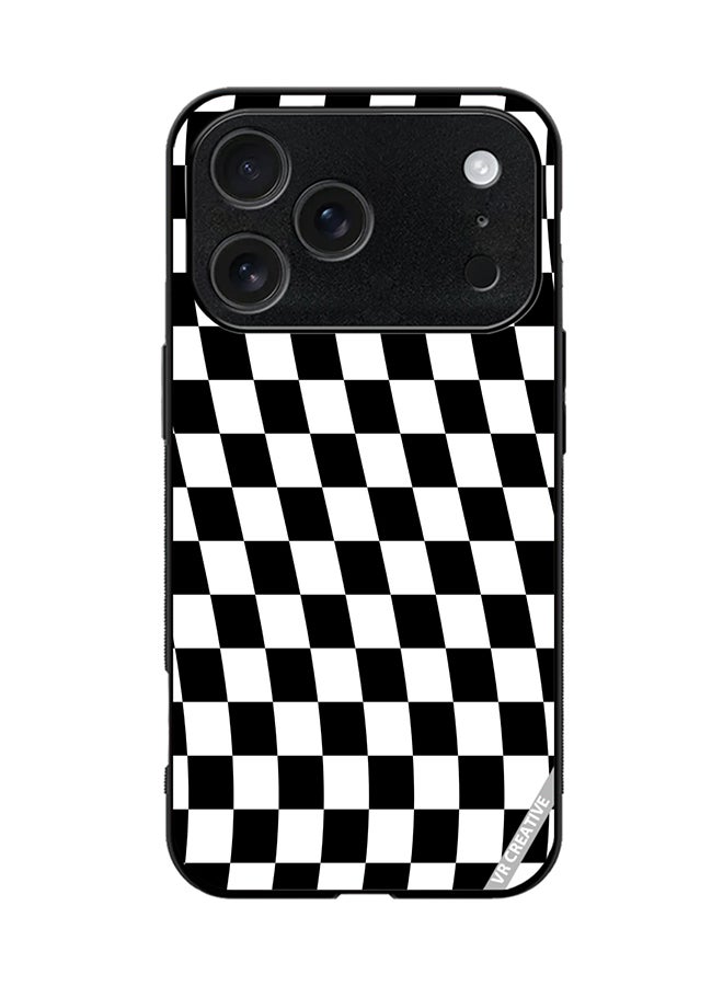 VR CREATIVE Protective Case Cover For Apple iPhone 17 Pro Checkered Design Multicolour