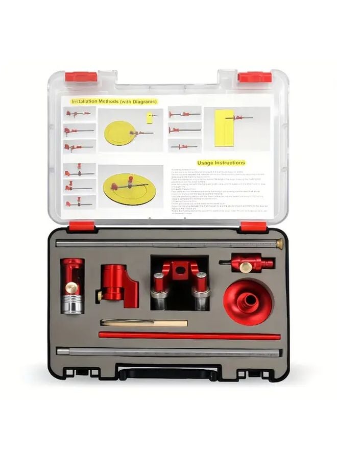 Multifunctional Line Drawing Tool Heavy Duty Woodworking Marking Kit With Adjustable Guide Rail - Image 3