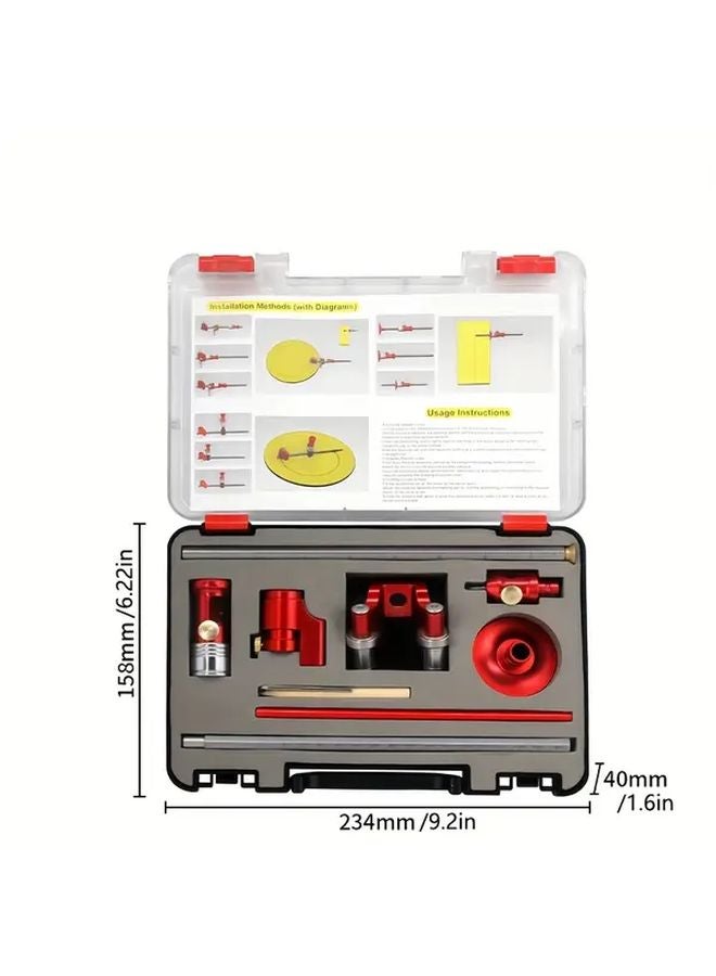 Multifunctional Line Drawing Tool Heavy Duty Woodworking Marking Kit With Adjustable Guide Rail - Image 4
